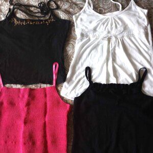 Lot of four large cami tops